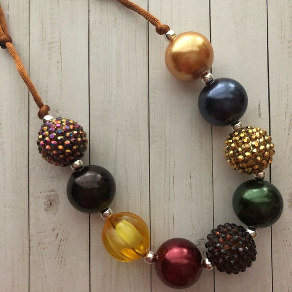 Girls Chunky Bubblegum Bead Boutique Necklace 🎀 - Picture 7 of 7